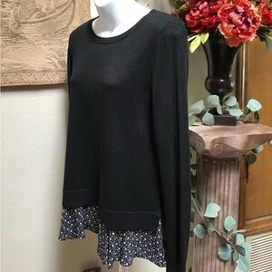 LOFT Classic Black Knit Top